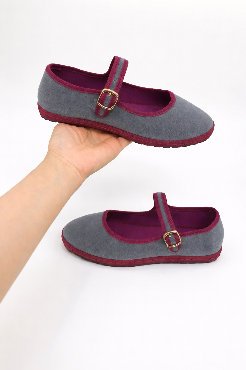 Arch Support Mary Jane Ballet Flats for Women - Round Toe with Buckle Strap 6
