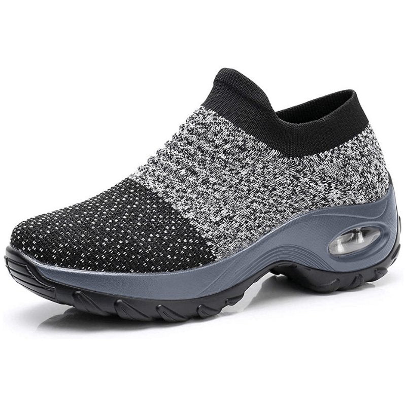 Best Walking Shoes for Women - Orthopedic Slip-On Sneakers with Arch Support and Air Cushion Comfort 1