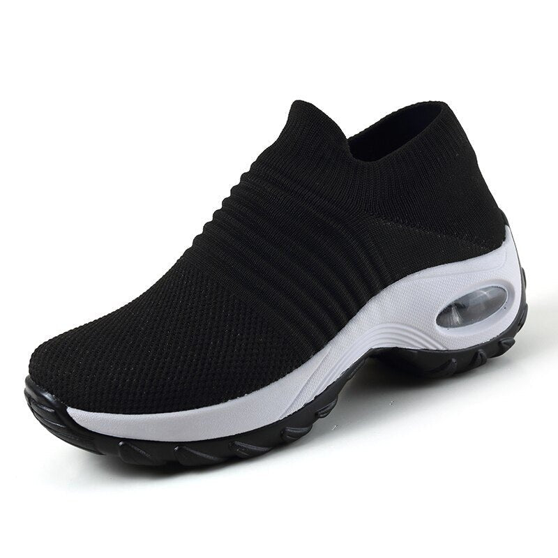 Best Walking Shoes for Women - Orthopedic Slip-On Sneakers with Arch Support and Air Cushion Comfort 3