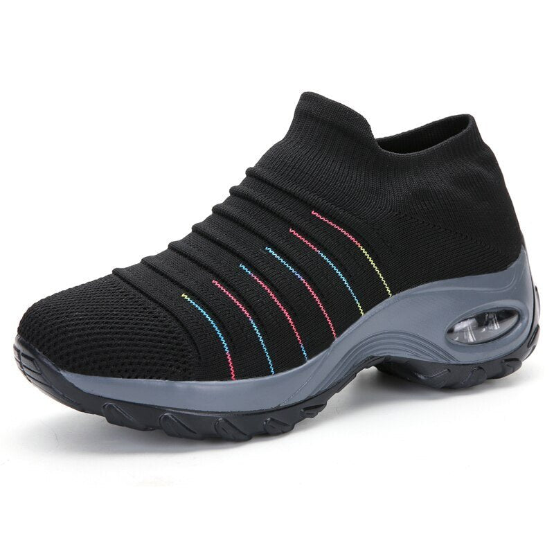 Best Walking Shoes for Women - Orthopedic Slip-On Sneakers with Arch Support and Air Cushion Comfort 7