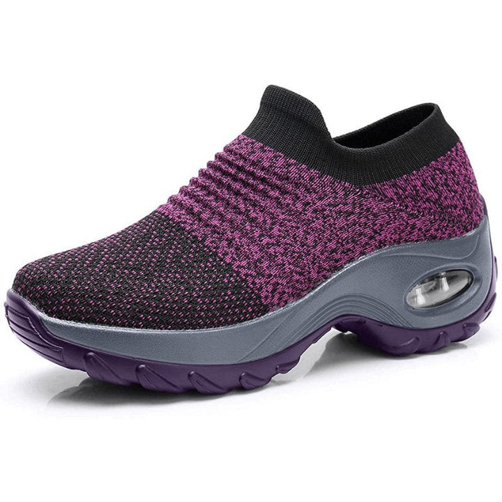Best Walking Shoes for Women - Orthopedic Slip-On Sneakers with Arch Support and Air Cushion Comfort 8