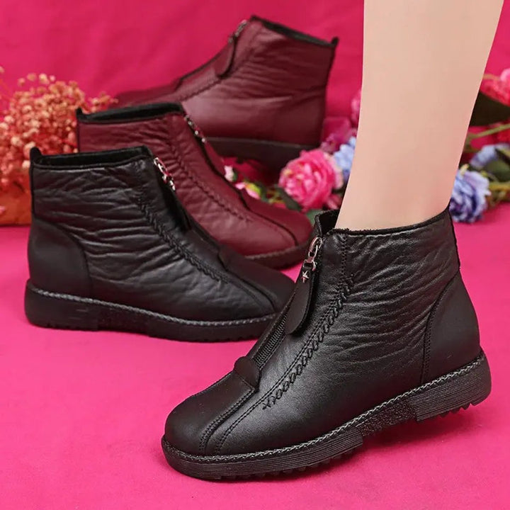 Black Ankle Boots for Women with Arch Support - Orthopedic Comfort & Slip-Resistant Sole 2