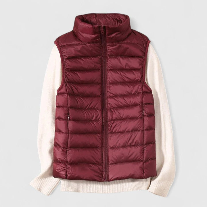 Black Puffer Vest Women - Lightweight Quilted Sleeveless Zip-Up for Layering - Versatile Long Vest for Fall and Spring 5