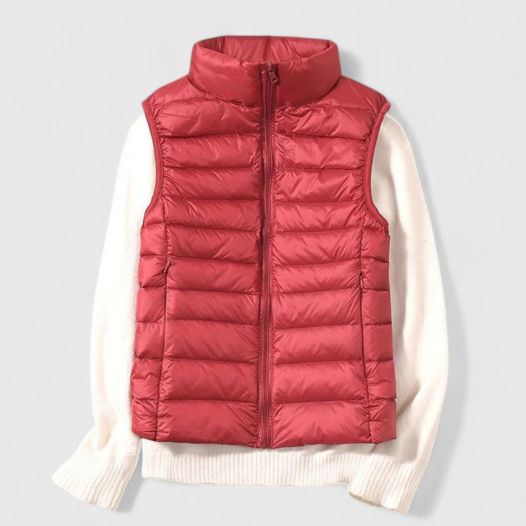 Black Puffer Vest Women - Lightweight Quilted Sleeveless Zip-Up for Layering - Versatile Long Vest for Fall and Spring 7