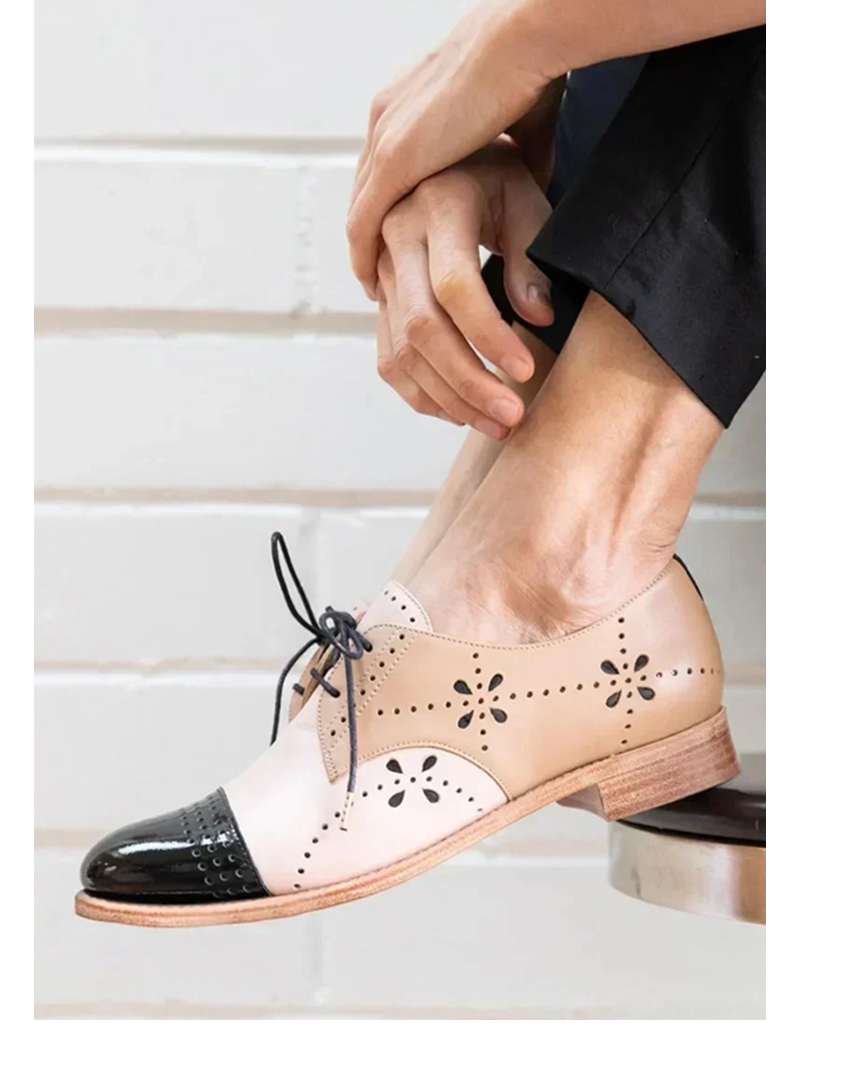 Chic Two-Tone Women's Loafers - Stylish & Comfortable Footwear for Every Occasion 0