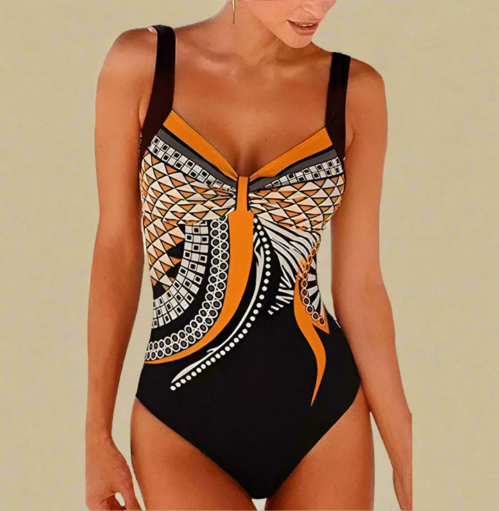 Classic Cutout One Piece Swimsuit for Women - Elegant Minimalist Swimwear for Beach and Pool 4