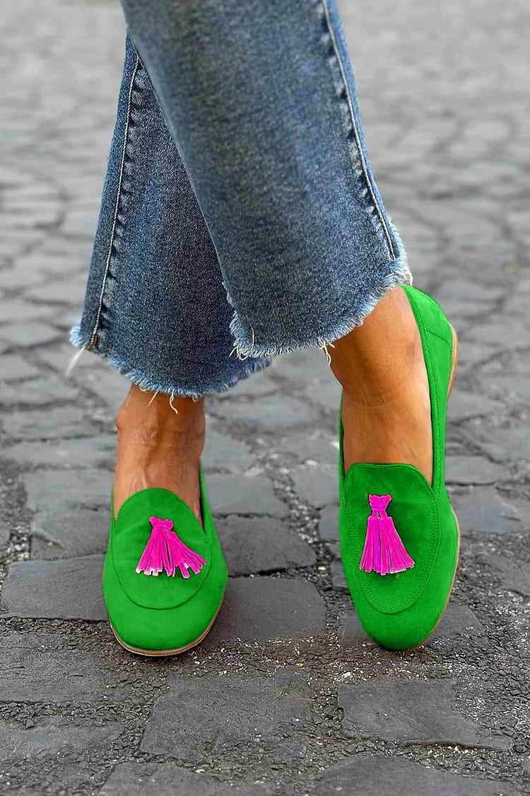 Elegant Tassel Loafers for Women - Versatile Comfort and Style 0
