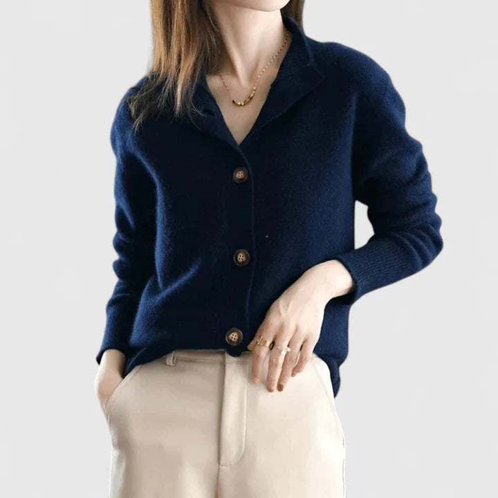 Elegant Women's Cardigan Lightweight Layering Sweater for Autumn and Winter 1