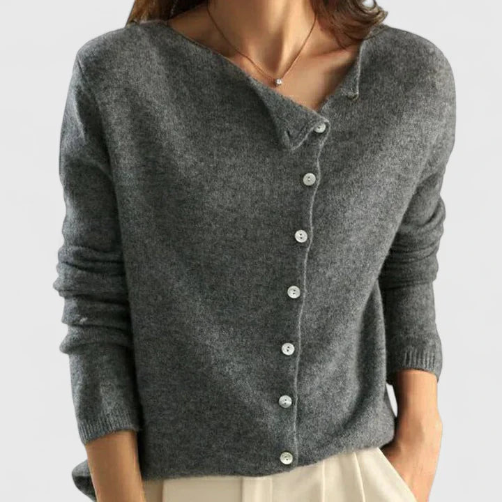 Elegant Women's Cardigan with Sophisticated Button-Down Design 0