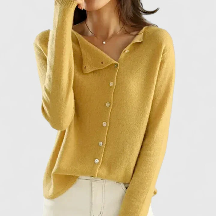 Elegant Women's Cardigan with Sophisticated Button-Down Design 1