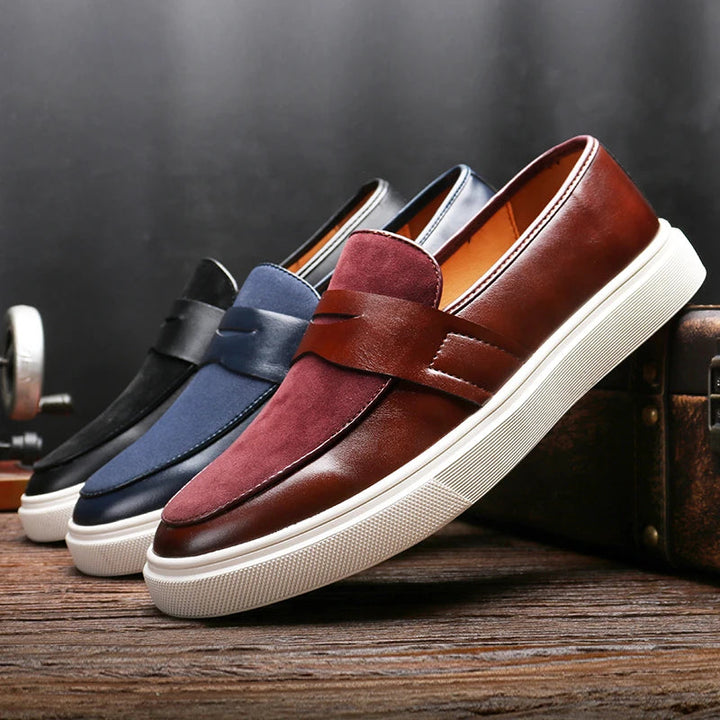 Men's Black Suede Loafers - Stylish Casual and Office Footwear for Men 0