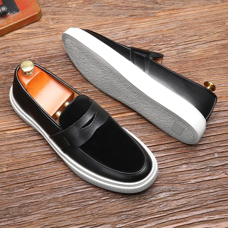 Men's Black Suede Loafers - Stylish Casual and Office Footwear for Men 2