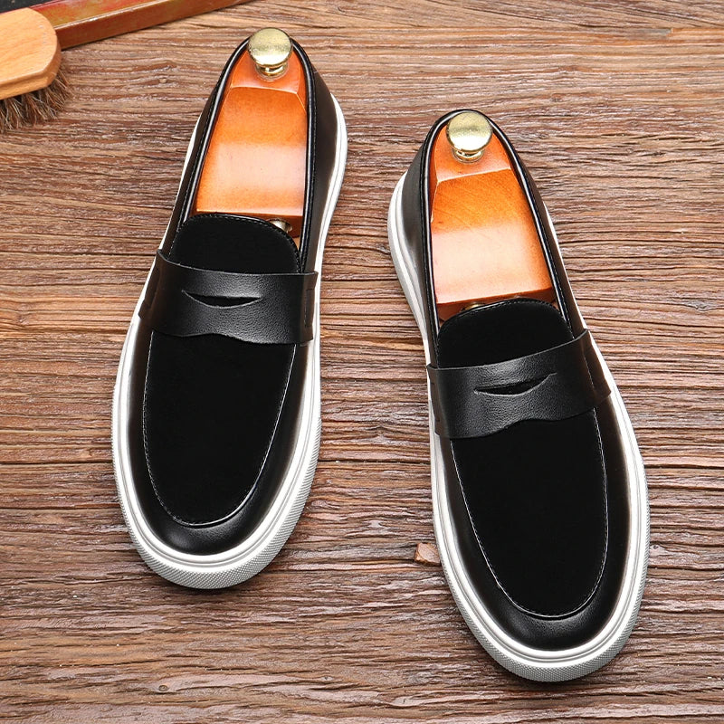 Men's Black Suede Loafers - Stylish Casual and Office Footwear for Men 3
