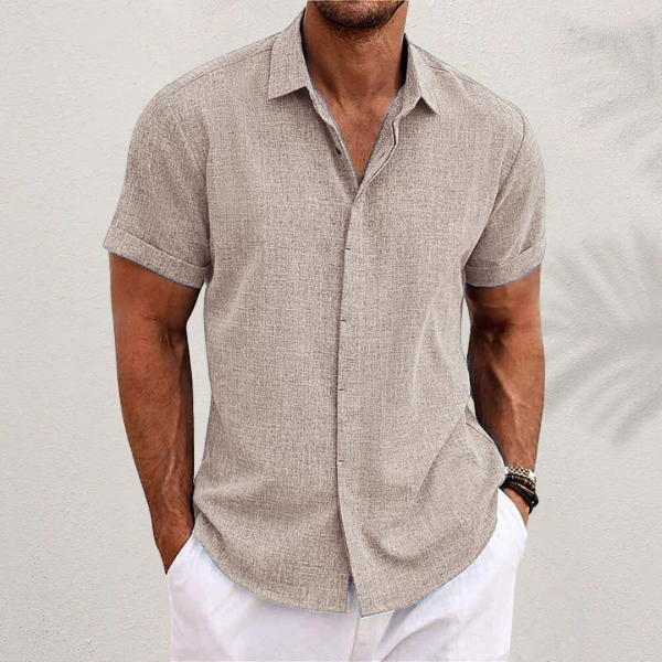 Men's Classic Short Sleeve Summer Shirt for Casual and Smart Outings 4