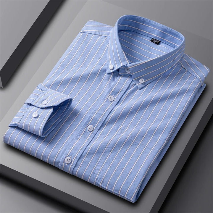 Men's Dress Shirt - Classic Oxford Button-Up for Business Casual Style 3