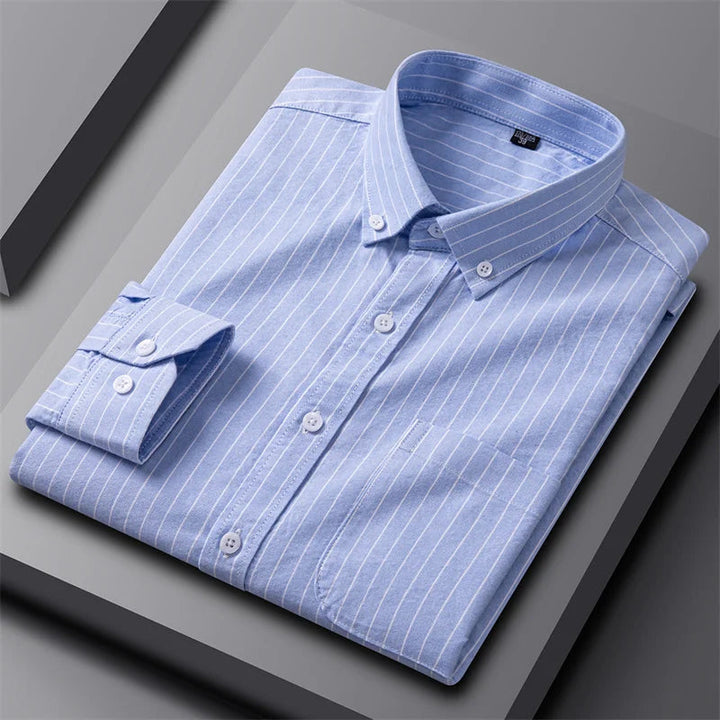 Men's Dress Shirt - Classic Oxford Button-Up for Business Casual Style 5