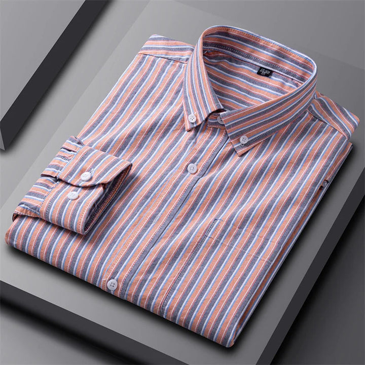Men's Dress Shirt - Classic Oxford Button-Up for Business Casual Style 8