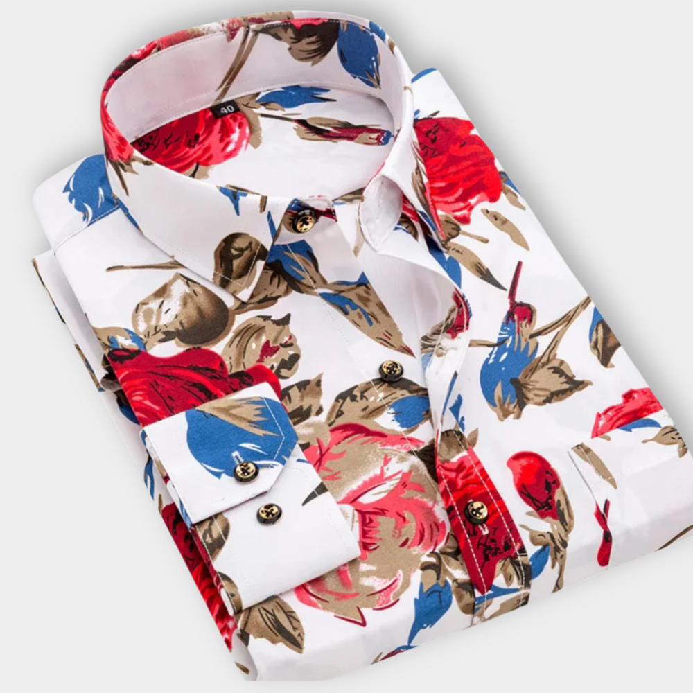 Men's Nautical Print Shirt - Coastal Style with Comfort for Casual Outings 6