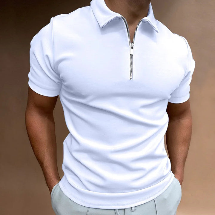 Men's Polo Shirt - Elegant Zipper Design for Summer Casual Wear, Stylish and Comfortable Polo Shirts for Men 2