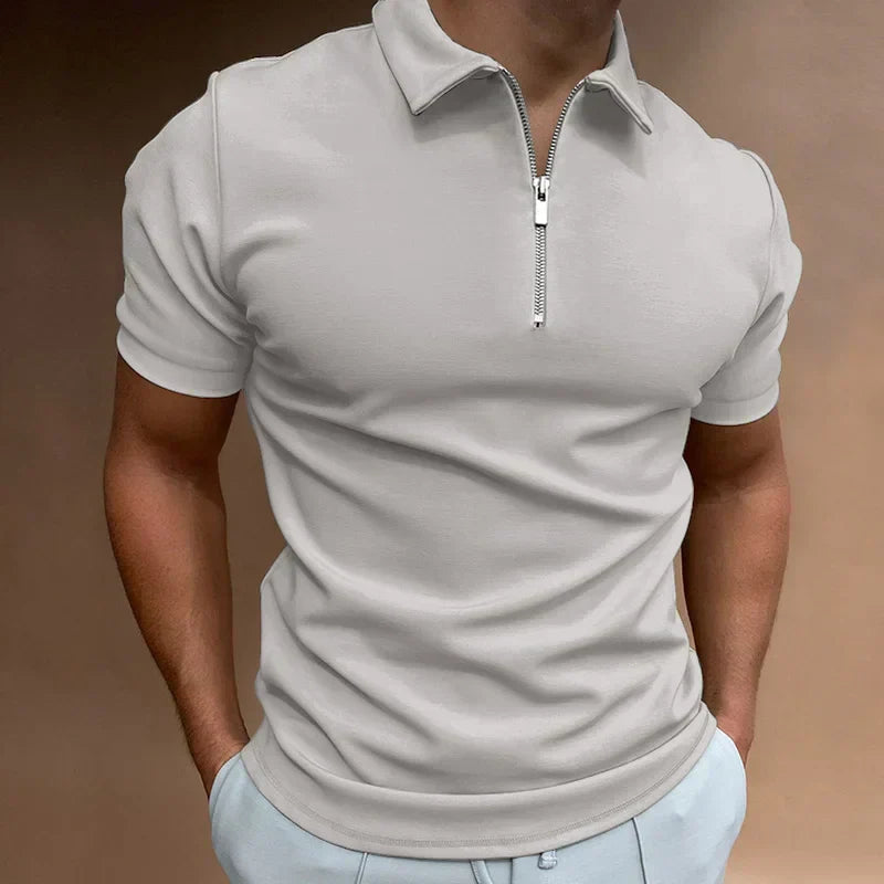 Men's Polo Shirt - Elegant Zipper Design for Summer Casual Wear, Stylish and Comfortable Polo Shirts for Men 9