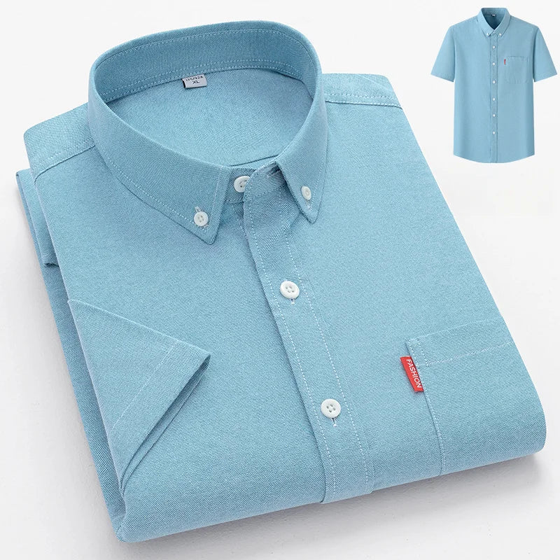 Men's Shirt - Lightweight Summer Button-Up, Breathable Casual Style for Warm Weather 10