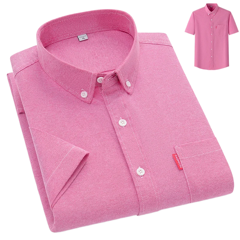Men's Shirt - Lightweight Summer Button-Up, Breathable Casual Style for Warm Weather 6