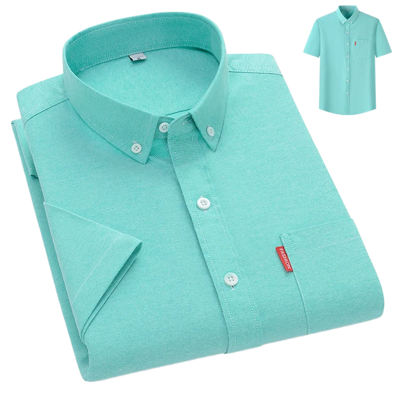 Men's Shirt - Lightweight Summer Button-Up, Breathable Casual Style for Warm Weather 9