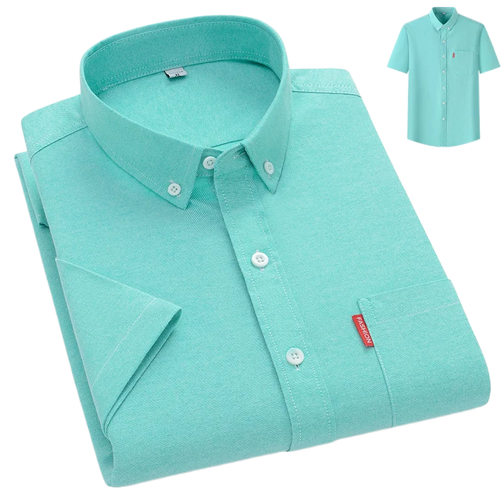 Men's Shirt - Lightweight Summer Button-Up, Breathable Casual Style for Warm Weather 9