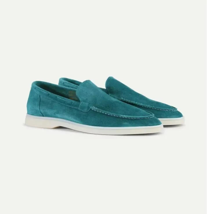 Men's Suede Loafers in Brown - Slip-On Casual and Semi-Formal Footwear for Effortless Style 6