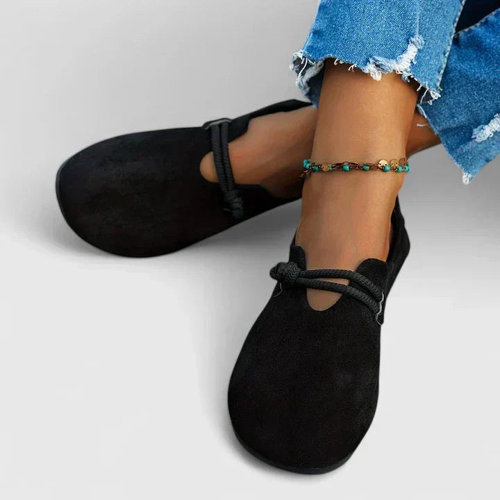 Mocassins Femmes Élégants Noir Confort Orthopédique Style Raffiné Loafers Femme 2