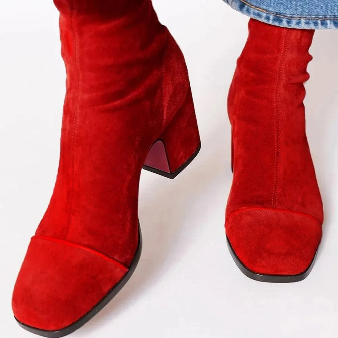 Orthopedic Ankle Boots for Women with Arch Support and Block Heel, Stylish Leopard Print Design 0