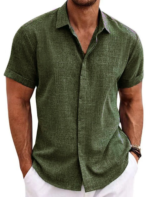 Men's Classic Short Sleeve Summer Shirt for Casual and Smart Outings