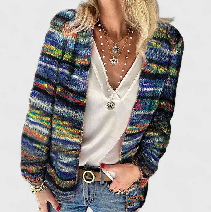 Women's Cardigan Sweater - Comfortable Multicolor Open Fit for Casual and Cozy Style 1