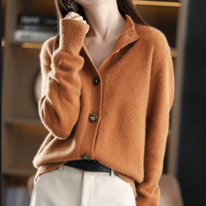 Women's Cardigan Sweater, Relaxed Fit Button-Front Knit Cardigan for Layering, Cozy and Versatile Style 2