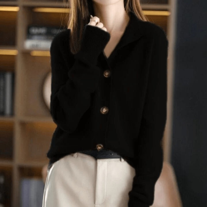 Women's Cardigan Sweater, Relaxed Fit Button-Front Knit Cardigan for Layering, Cozy and Versatile Style 5