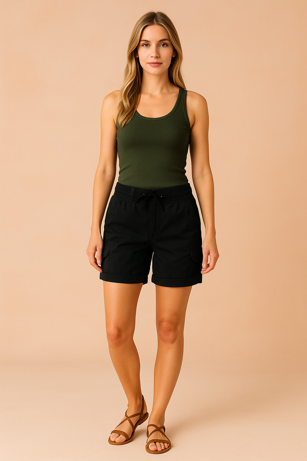 Women's Cargo Shorts with Pockets for Casual Summer Style and Everyday Comfort 1