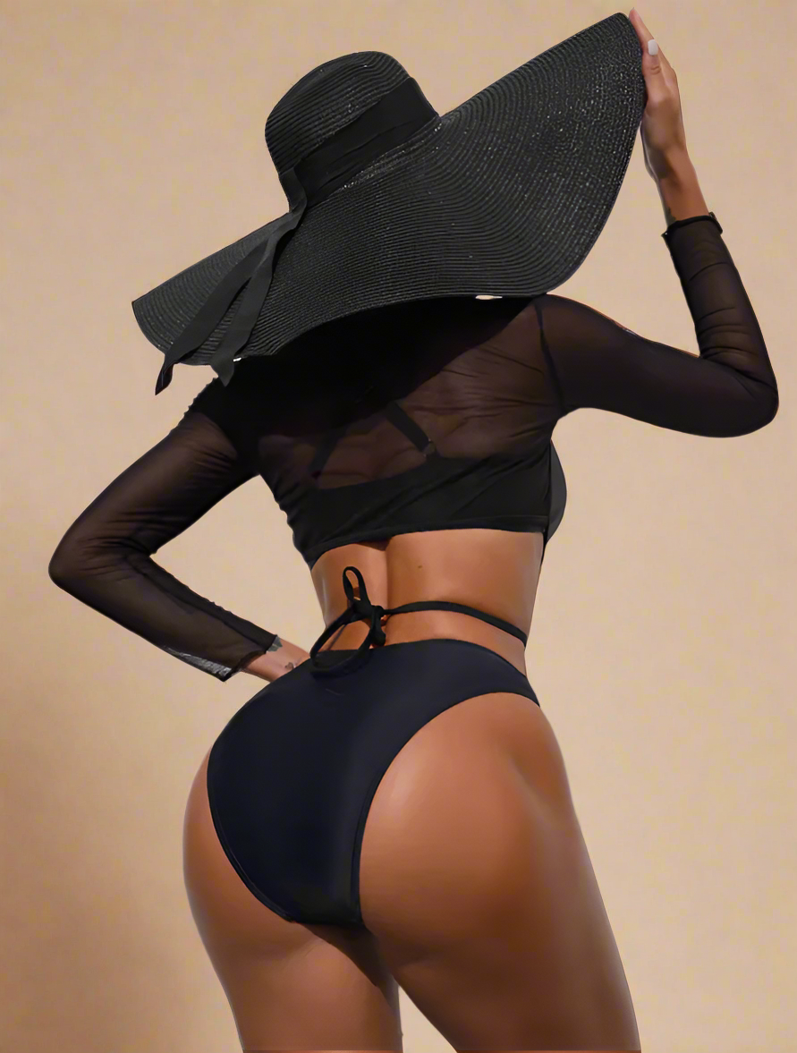 Women's Cutout One Piece Swimsuit with Waist Tie - Stylish Bathing Suit for Summer Swimwear 2