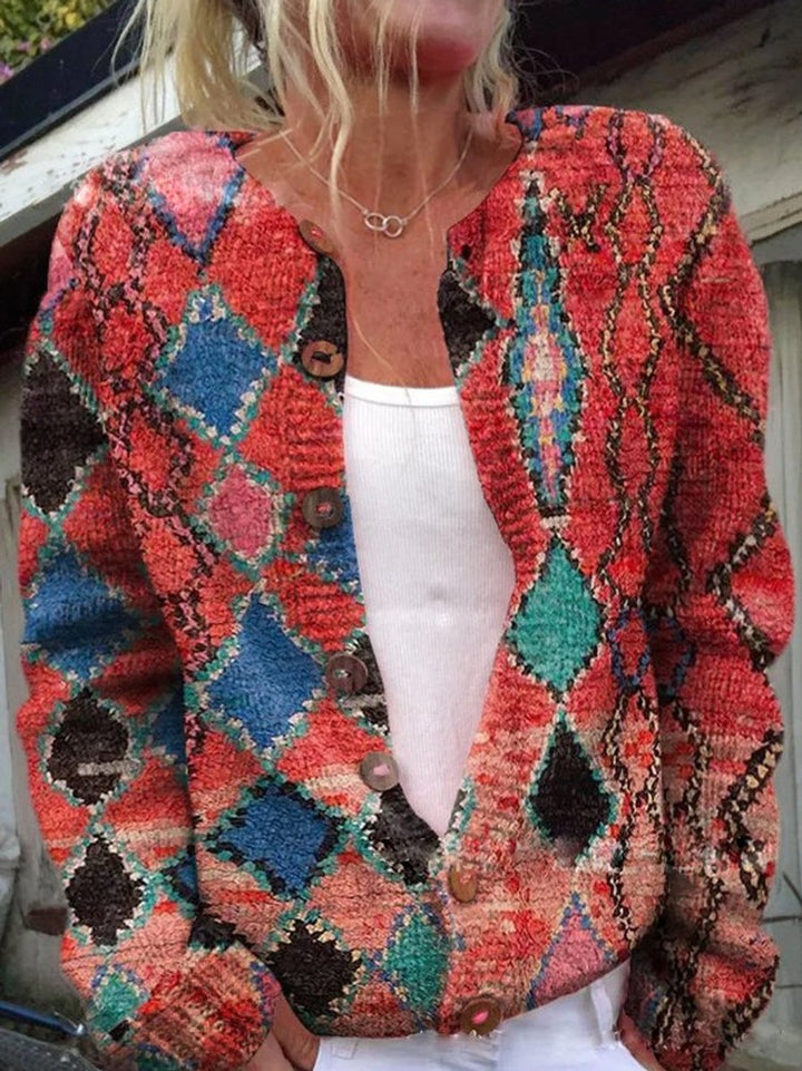 Women's Floral Embroidered Cardigan Sweater - Relaxed Fit Button-Front Long Cardigan for Versatile Layering 6