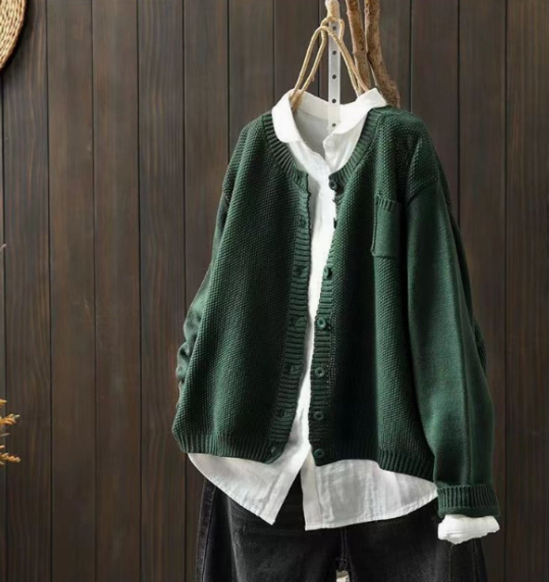 Women's Oversized Button-Front Cardigan Sweater for Effortless Layering - Cozy Long Cardigan for Stylish Outfits 2