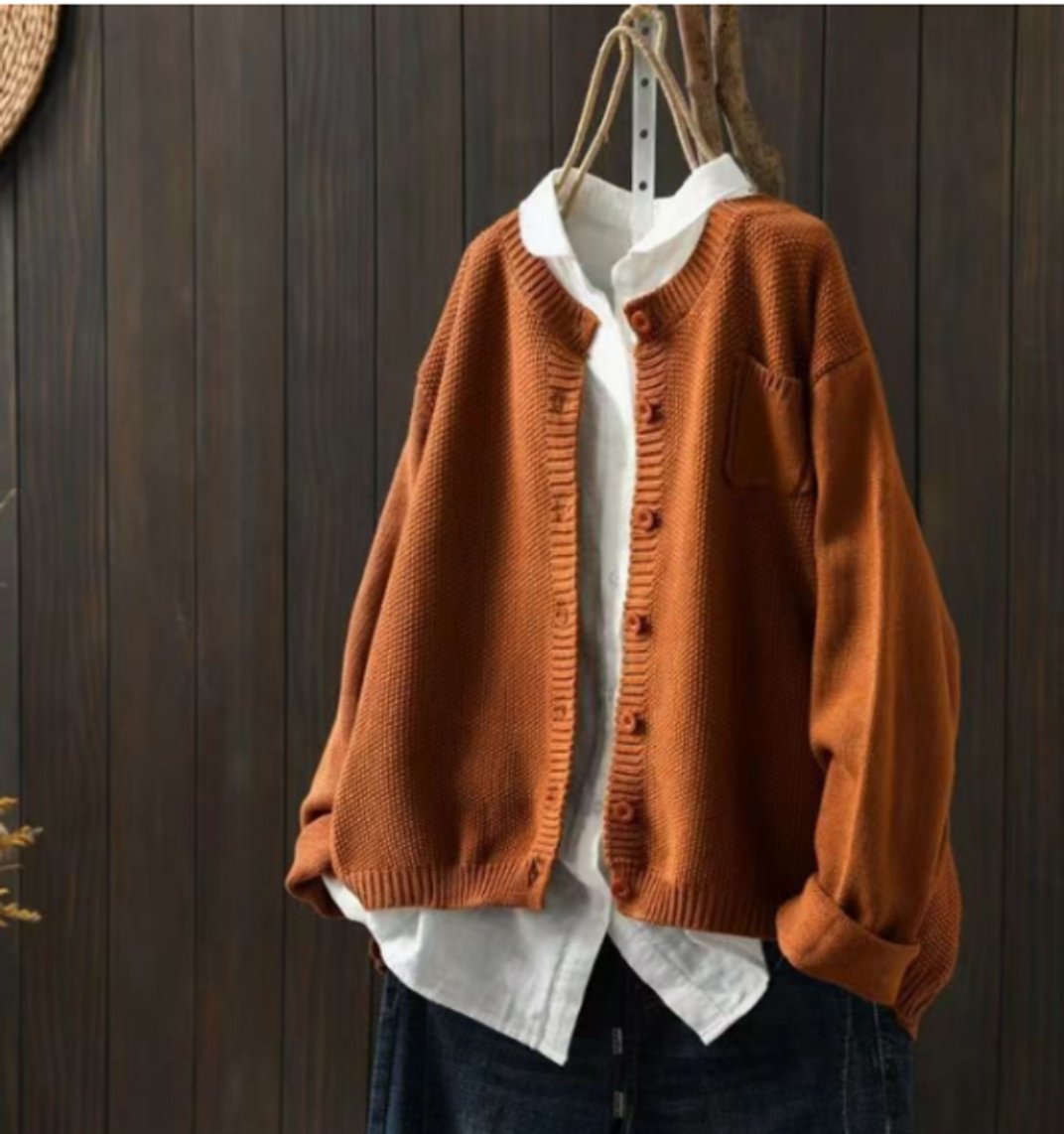 Women's Oversized Button-Front Cardigan Sweater for Effortless Layering - Cozy Long Cardigan for Stylish Outfits 3