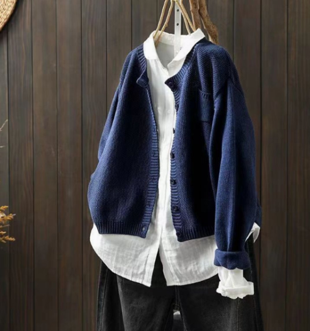 Women's Oversized Button-Front Cardigan Sweater for Effortless Layering - Cozy Long Cardigan for Stylish Outfits 5