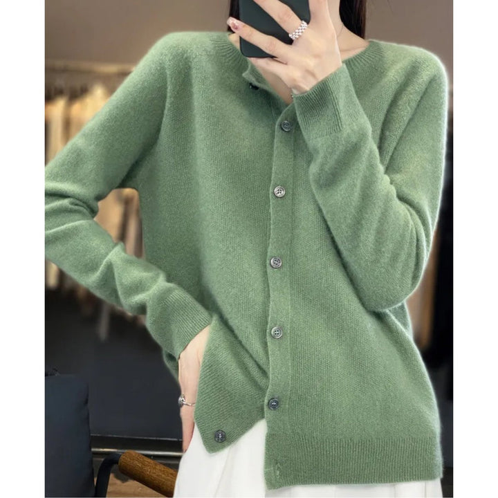 Women's Oversized Button-Front Knit Cardigan for Layering and Comfort 12