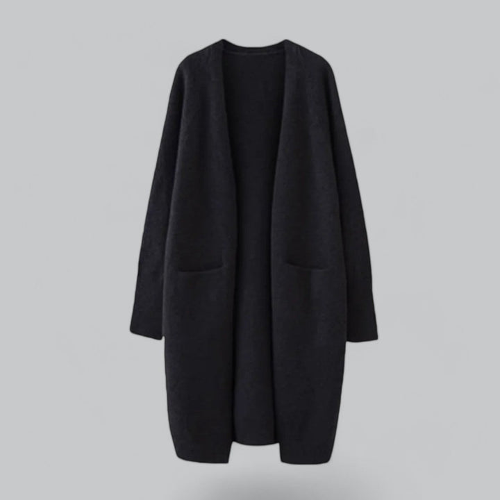 Women's Oversized Long Open-Front Knit Cardigan for Layered Casual and Office Looks 3