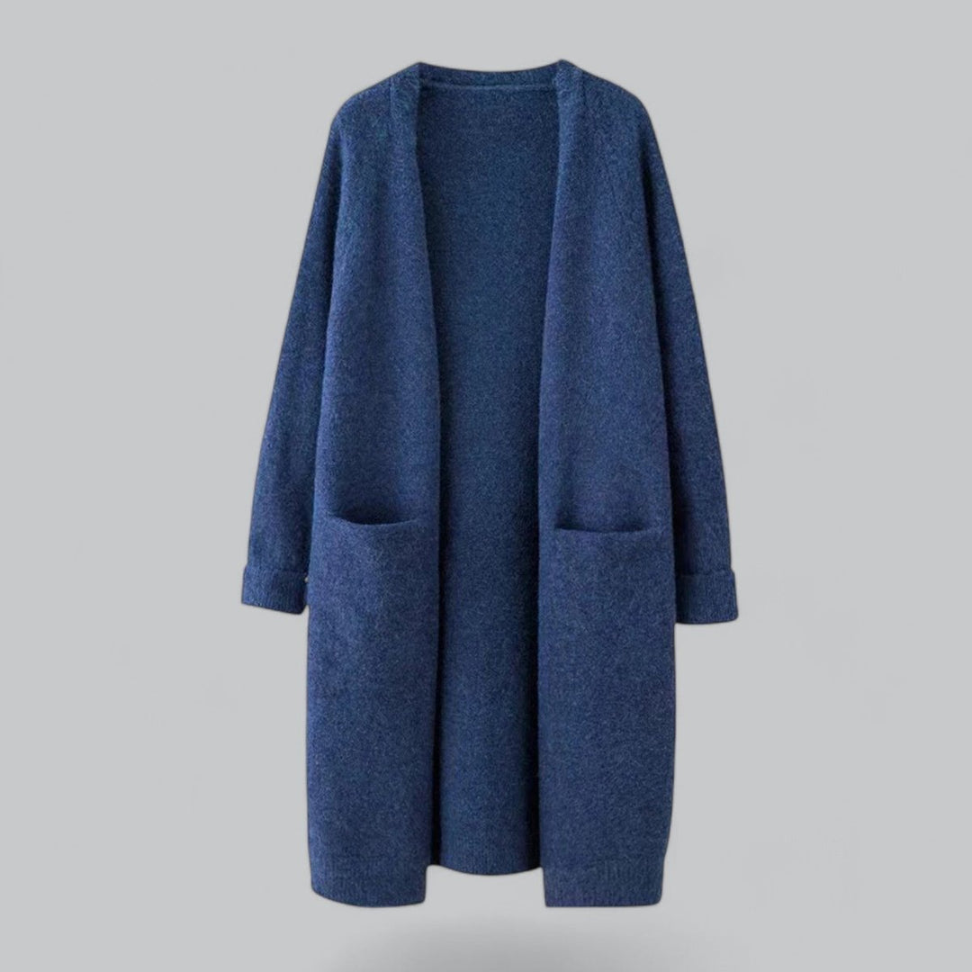 Women's Oversized Long Open-Front Knit Cardigan for Layered Casual and Office Looks 4