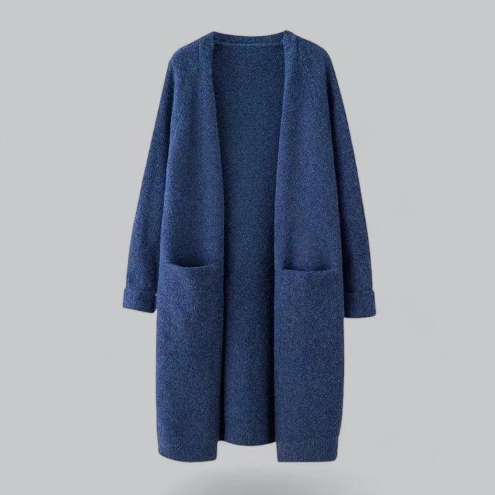 Women's Oversized Long Open-Front Knit Cardigan for Layered Casual and Office Looks 4