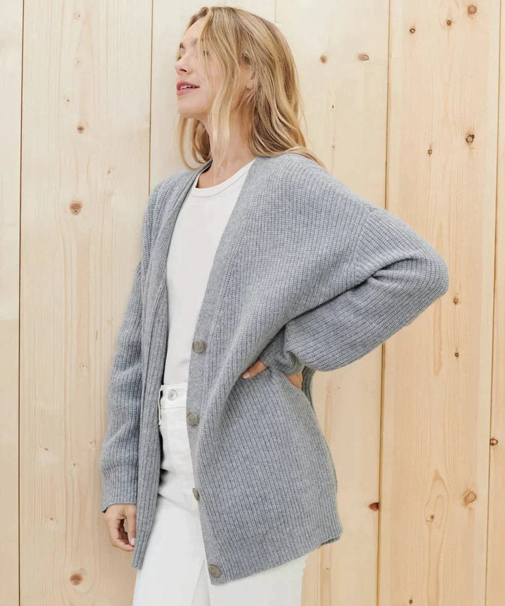 Women's Relaxed-Fit V-Neck Button-Front Cardigan for Layering 3