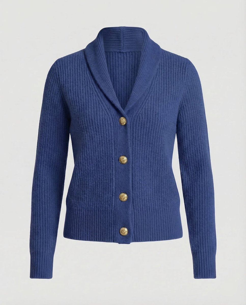 Women's White Cardigan Sweater with Button-Front and Tailored Lapel Collar for Office and Casual Wear 7