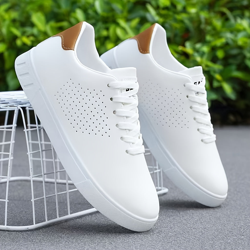 Women's White Slip-On Sneakers - Stylish Low-Top Casual Footwear for Everyday Comfort 0