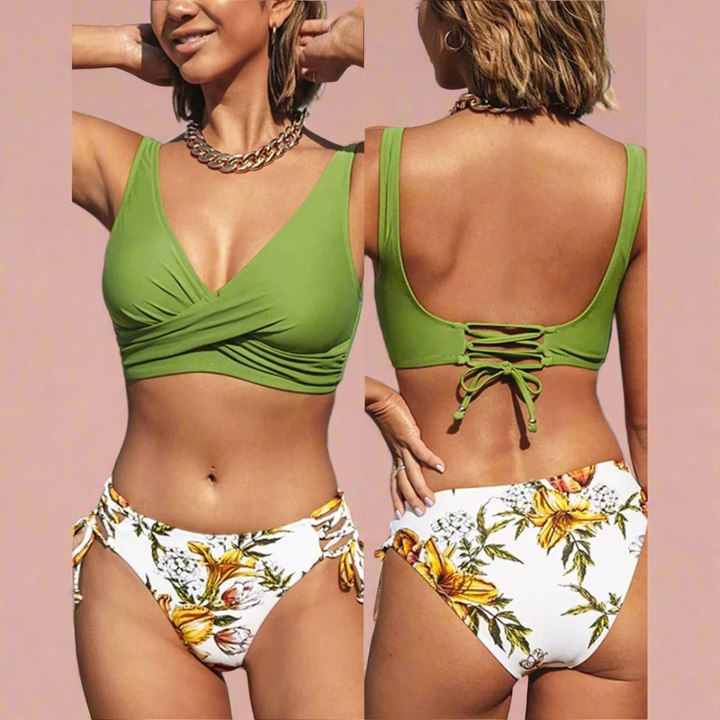 Wrap Top Bikini Set for Women - Stylish Swimwear for Beach & Pool Parties 3